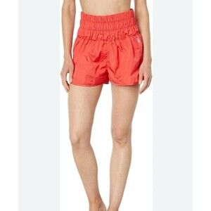 Free People FP Movement Shorts Women's Coral Orang The Way Home Lined Size Small